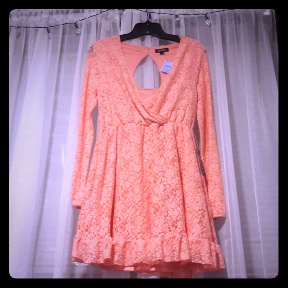 Open back mini dress
